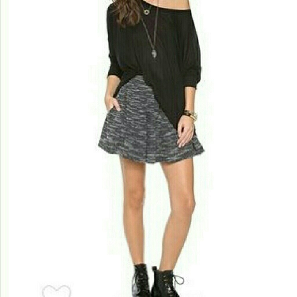 Free People Holly Golightly Marled Knit Skirt